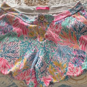 Lilly Pulitzer Pink and Blue Patterned Women Shorts